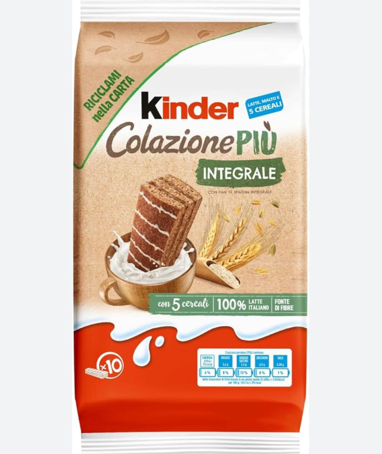 Kinder colazione più integrale - Buoni Dentro | American Snack 